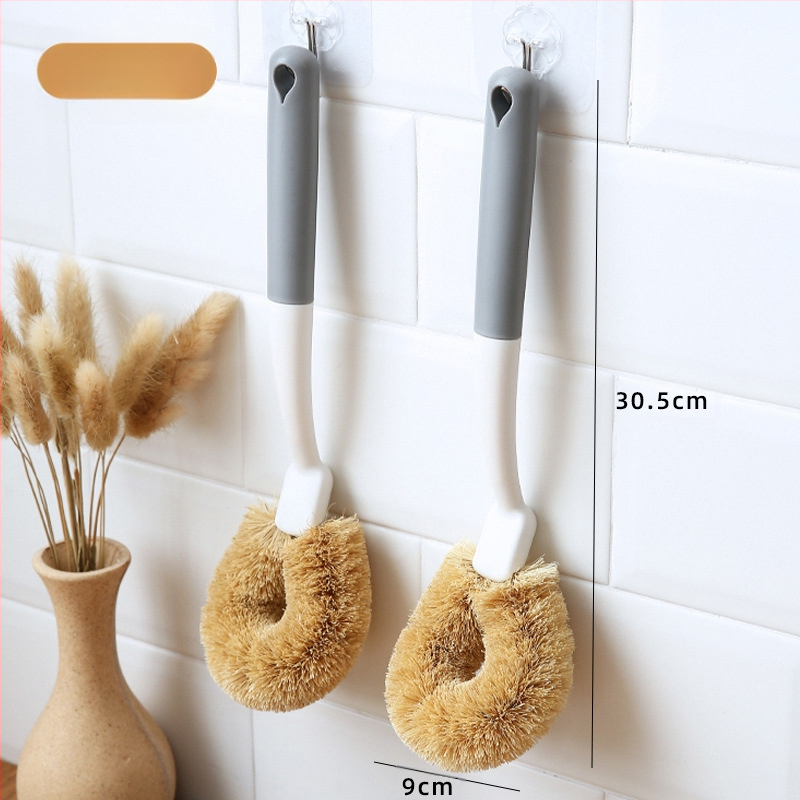 Berger Fazék Tisztító Kefe Hosszú Fogantyúval, Kókuszrostból, Karcolásmentes, Olajálló – Konyhai Kefe Fazekakhoz és Tálakhoz, 2024