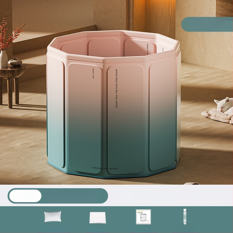 Găleată de baie pliabilă pentru adulți – PVC, fără montaj, deschidere rapidă