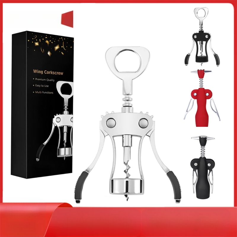 Raudonojo vyno butelių atidarytuvas, cinko lydinio, daugiafunkcinis ir nešiojamas, su spausdintu logotipu ir personalizavimo galimybėmis