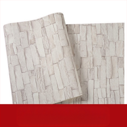 3D reljēfa ķieģeļu tapete, PVC materiāls, dekoratīvs ķieģeļu raksts, Jaunais Ķīniešu stils