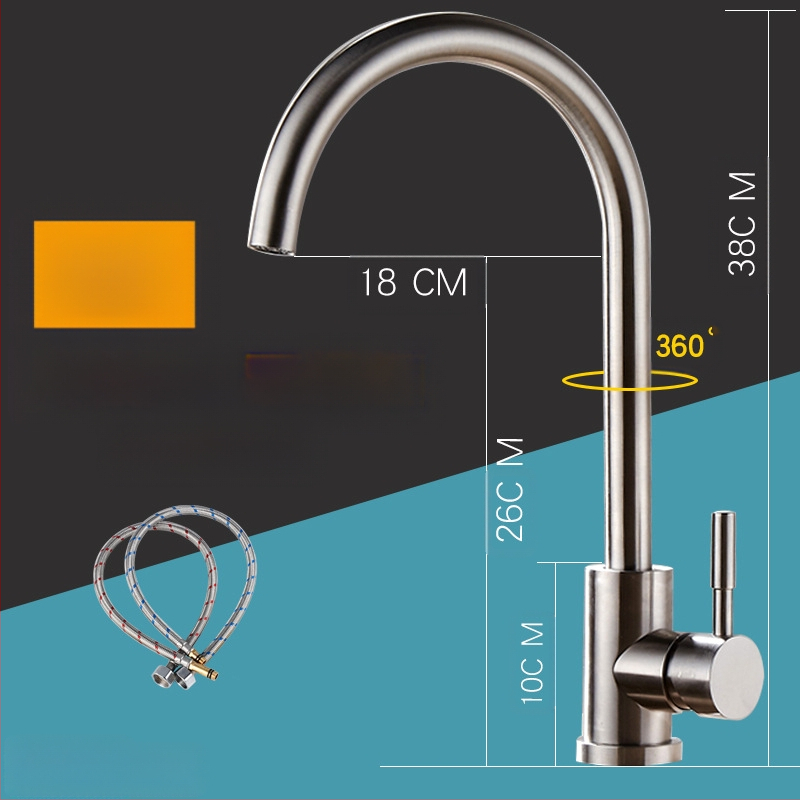 Κουζίνας βρύση με σώμα από χαλκό, κεραμικός πυρήνας βαλβίδας, ανάμειξη, πίεση 1.8 MPa, 100°C