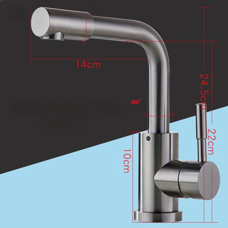 Κουζίνας βρύση με σώμα από χαλκό, κεραμικός πυρήνας βαλβίδας, ανάμειξη, πίεση 1.8 MPa, 100°C