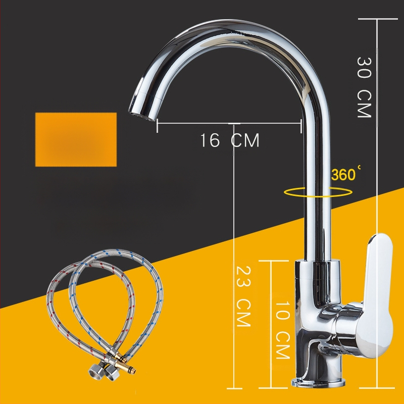 Κουζίνας βρύση με σώμα από χαλκό, κεραμικός πυρήνας βαλβίδας, ανάμειξη, πίεση 1.8 MPa, 100°C