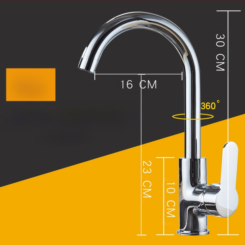 Κουζίνας βρύση με σώμα από χαλκό, κεραμικός πυρήνας βαλβίδας, ανάμειξη, πίεση 1.8 MPa, 100°C