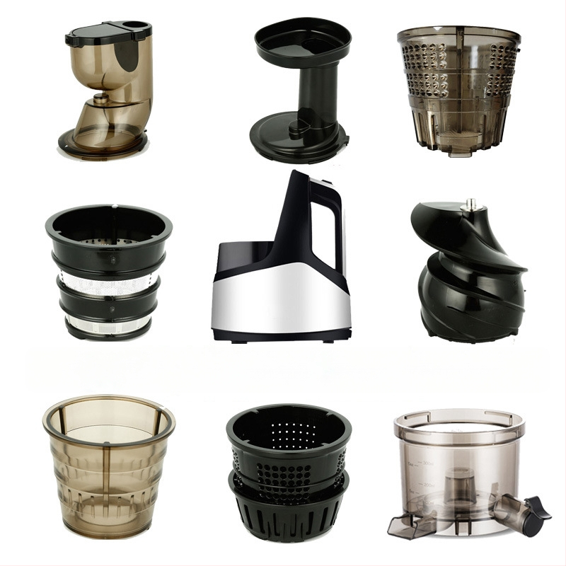 Accesorii pentru storcător MERKUR: sită din oțel inoxidabil, filtru combinat, recipient pentru suc, capac de alimentare, împingător