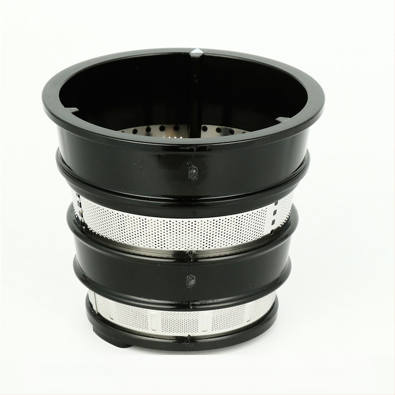 Accesorii pentru storcător MERKUR: sită din oțel inoxidabil, filtru combinat, recipient pentru suc, capac de alimentare, împingător