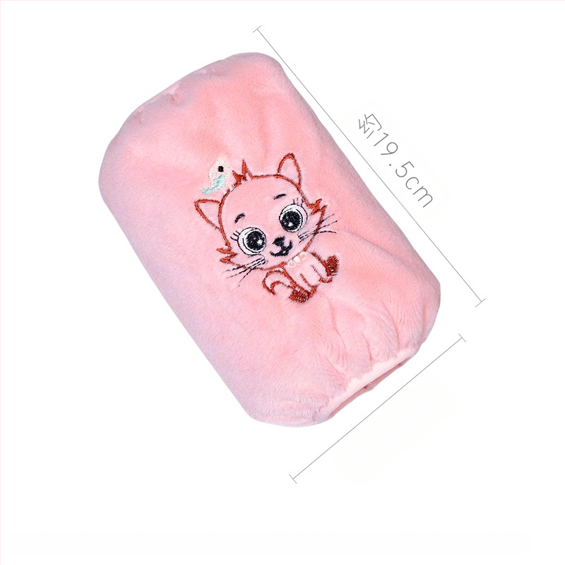 Korejas stila pūkainas roku sargi ar karikatūras rakstu un izšuvumu, anti netīrumiem, Jade Rabbit Velvet materiāls