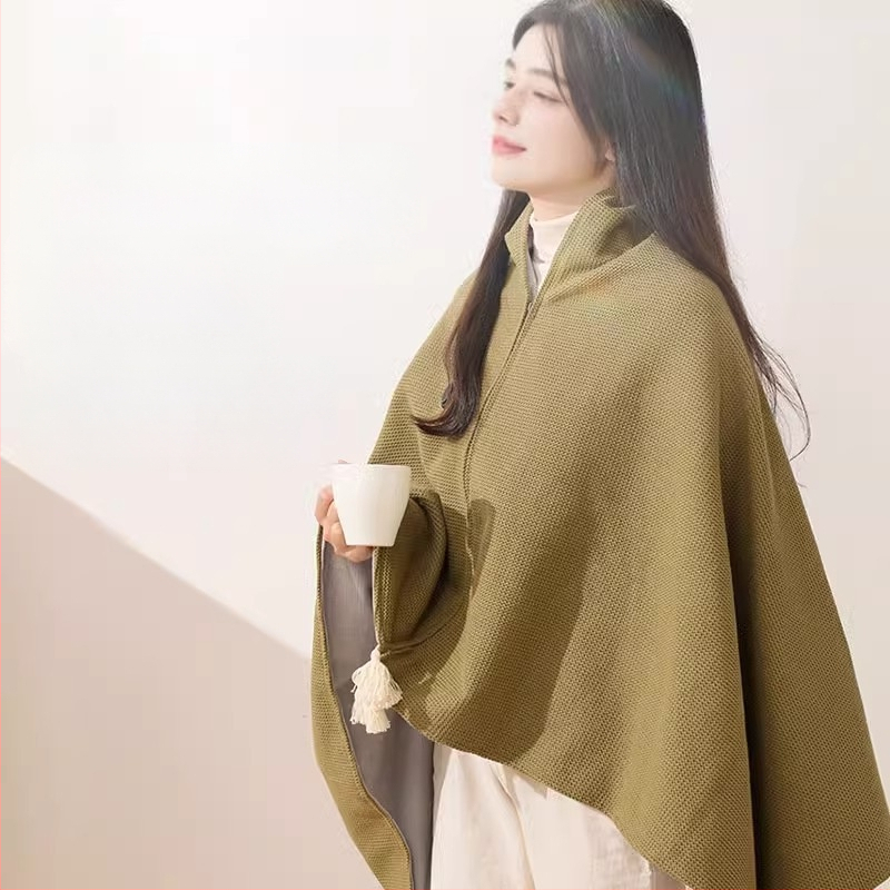 Cuvertură electrică cu încălzire, lavabilă, șal pentru picioare cu USB, model 85-1, 3 trepte de încălzire, 5V 10W