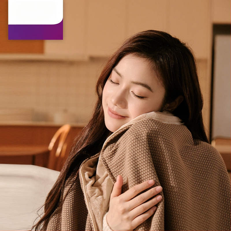 Cuvertură electrică cu încălzire, lavabilă, șal pentru picioare cu USB, model 85-1, 3 trepte de încălzire, 5V 10W