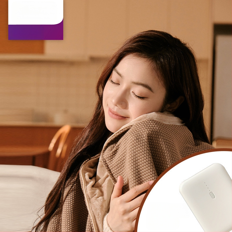 Cuvertură electrică cu încălzire, lavabilă, șal pentru picioare cu USB, model 85-1, 3 trepte de încălzire, 5V 10W