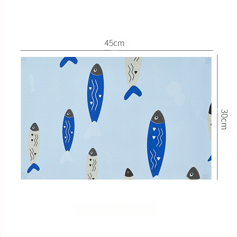 Lõigatav kappmatt lillemustriga, EVA-materjalist, ruudu kujuga, veekindel ja õli-kindel, modernne minimalistlik stiil