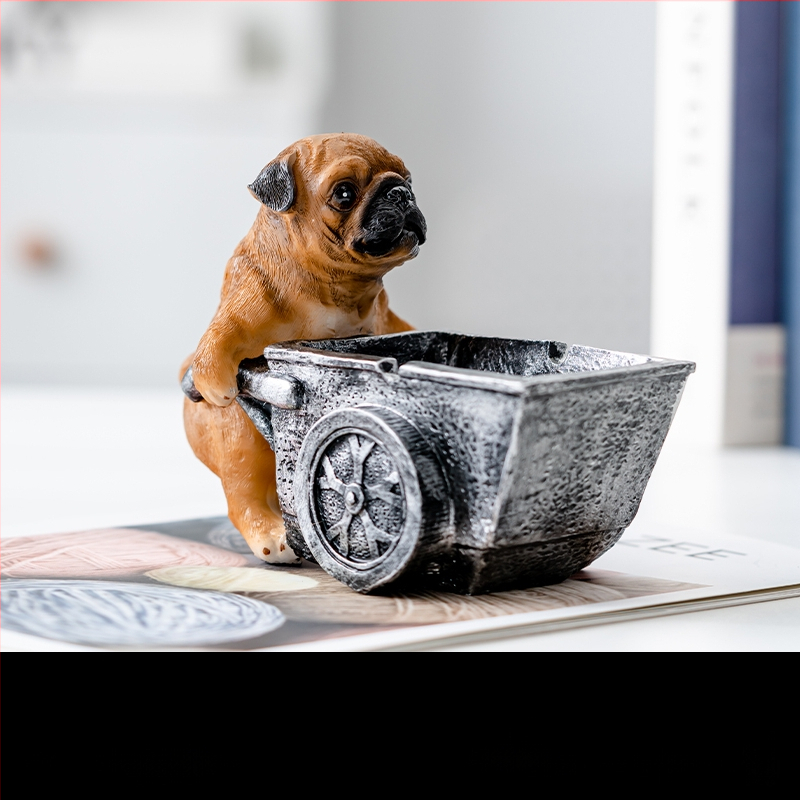 Scrumieră din rășină, stil Nordic, cu capac, pentru casă și birou