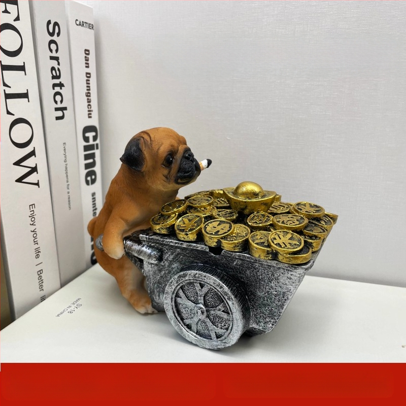 Scrumieră din rășină, stil Nordic, cu capac, pentru casă și birou