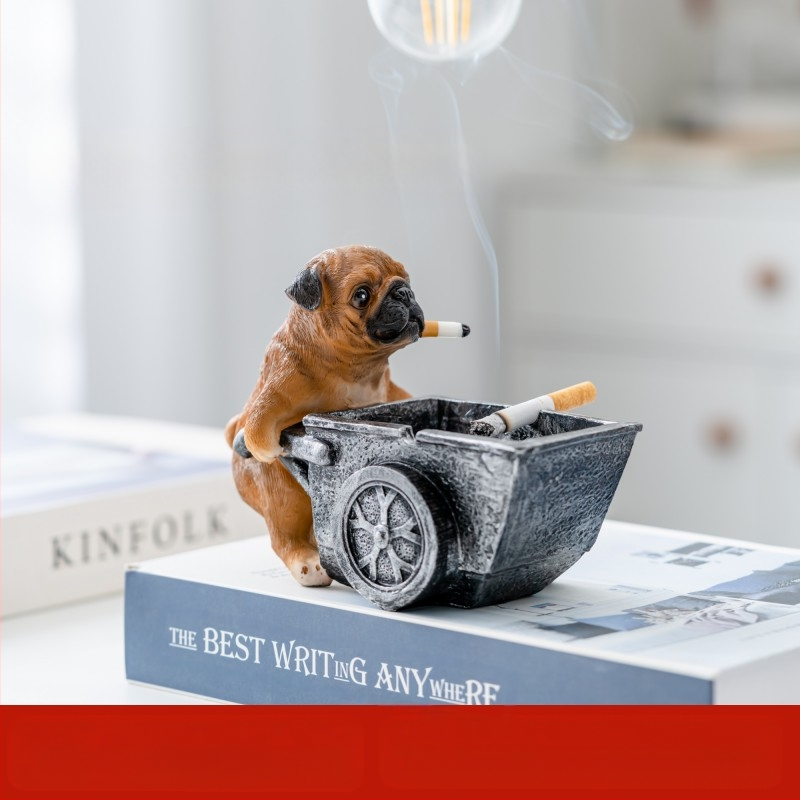 Scrumieră din rășină, stil Nordic, cu capac, pentru casă și birou