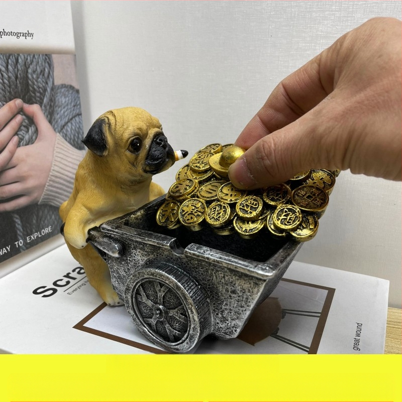 Scrumieră din rășină, stil Nordic, cu capac, pentru casă și birou