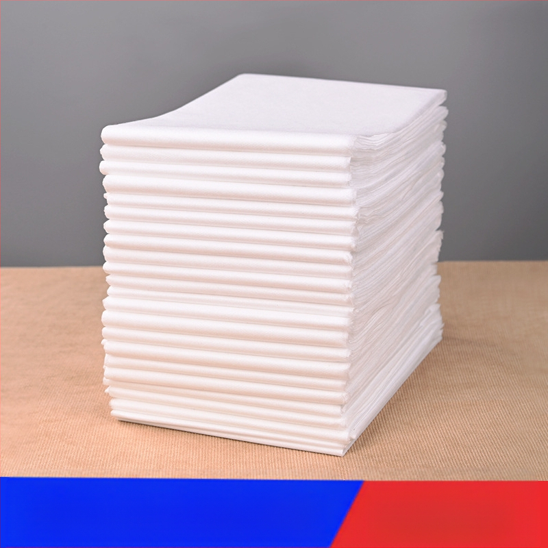 100 vienreizējās lietošanas gultas palagi no nešķiedētā auduma, pastiprināti, piemēroti skaistumkopšanas salonam, masāžai un viesnīcām