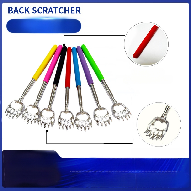 Ištemptas nerūdijančio plieno nugaros šepetėlis su meškos letenos dizainu