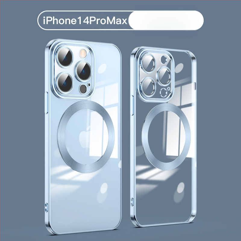 Skaidrus TPU galinis dėklas iPhone 16 Pro Max su MagSafe — belaidis įkrovimas, atsparus kritimui, pritaikomas