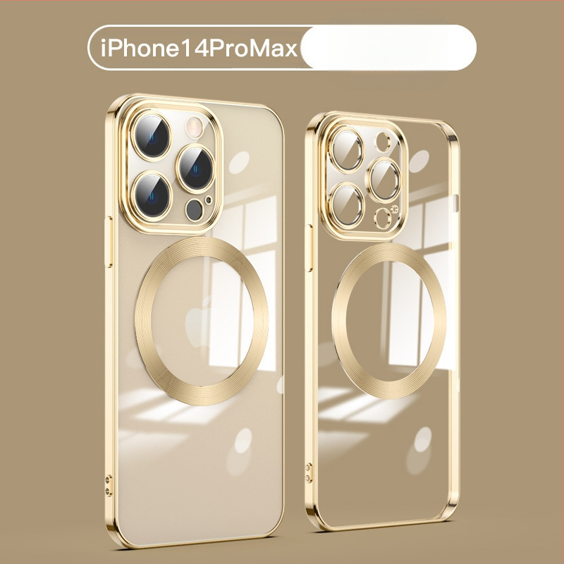 Skaidrus TPU galinis dėklas iPhone 16 Pro Max su MagSafe — belaidis įkrovimas, atsparus kritimui, pritaikomas