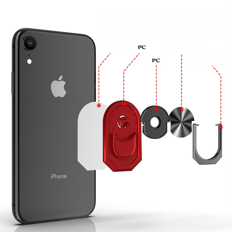 Yi Simi univerzálny držiak do auta na telefón s oporou v tvare kruhu, kovovo-plastová konštrukcia, vstrekované formovanie, kompatibilný so všetkými modelmi telefónov