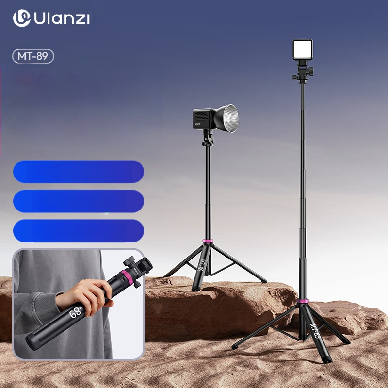 MT Series statīvs mobilajam tālrunim un kamerai, universāla saderība