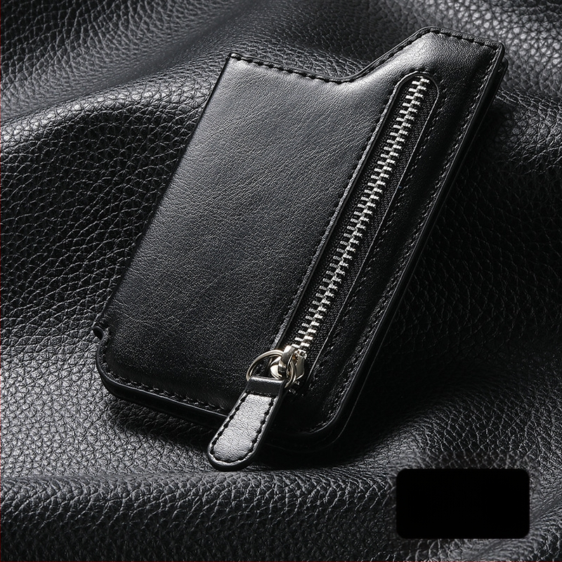 Mitmefunktsiooniline PU naha kaardikaas magnetilise autohoidjaga ja müntide taskuga