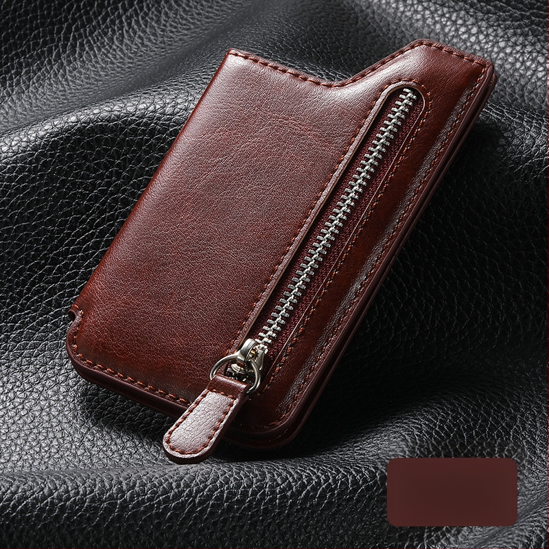 Mitmefunktsiooniline PU naha kaardikaas magnetilise autohoidjaga ja müntide taskuga