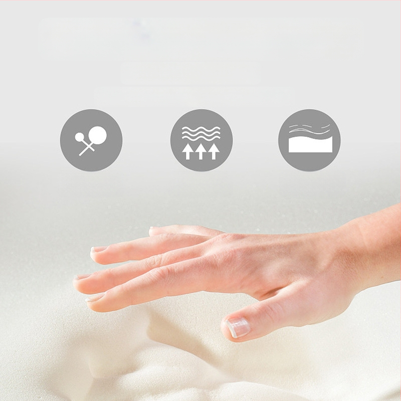 У-образена възглавничка за офис стол с мрежеста повърхност и пълнеж memory foam, дишаща