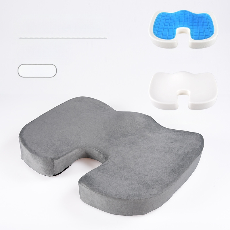 У-образена възглавничка за офис стол с мрежеста повърхност и пълнеж memory foam, дишаща