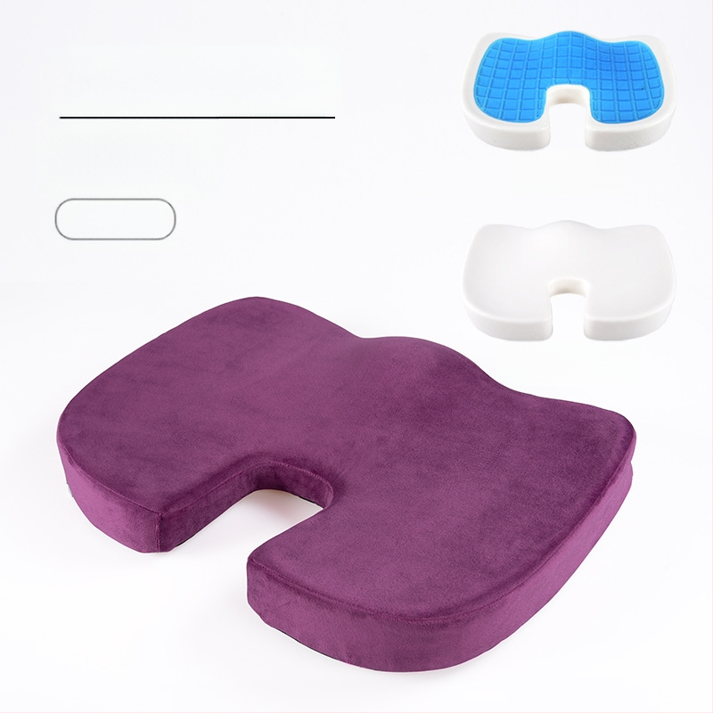 У-образена възглавничка за офис стол с мрежеста повърхност и пълнеж memory foam, дишаща