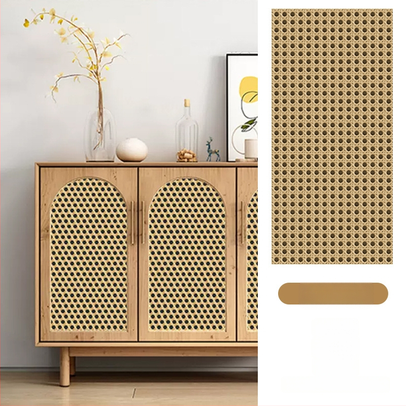 Rātas skapja durvju uzlīme, 3D vecmodīgs izskats, pašlīmējošs plēve stikla vitrīnai, 1 gab. (Pašlīmējošs, 3D vecmodīgs izskats, stikla vitrīnai, 1 gab.)