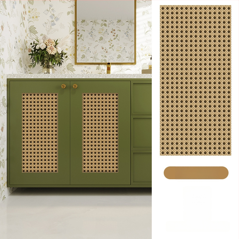 Rātas skapja durvju uzlīme, 3D vecmodīgs izskats, pašlīmējošs plēve stikla vitrīnai, 1 gab. (Pašlīmējošs, 3D vecmodīgs izskats, stikla vitrīnai, 1 gab.)