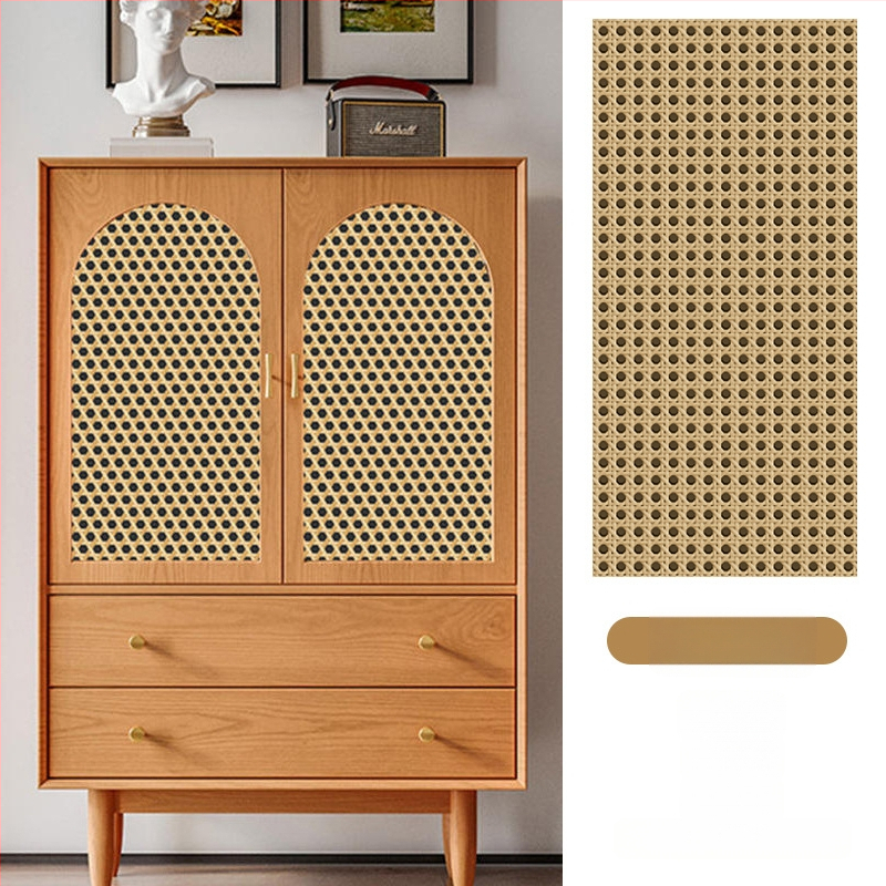 Rātas skapja durvju uzlīme, 3D vecmodīgs izskats, pašlīmējošs plēve stikla vitrīnai, 1 gab. (Pašlīmējošs, 3D vecmodīgs izskats, stikla vitrīnai, 1 gab.)