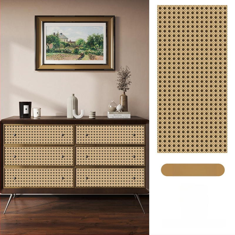 Rātas skapja durvju uzlīme, 3D vecmodīgs izskats, pašlīmējošs plēve stikla vitrīnai, 1 gab. (Pašlīmējošs, 3D vecmodīgs izskats, stikla vitrīnai, 1 gab.)