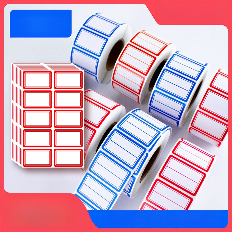 Etichete autoadezive scrise de mână pe rolă, hârtie pentru scris, personalizabile, 10 etichete pe pagină