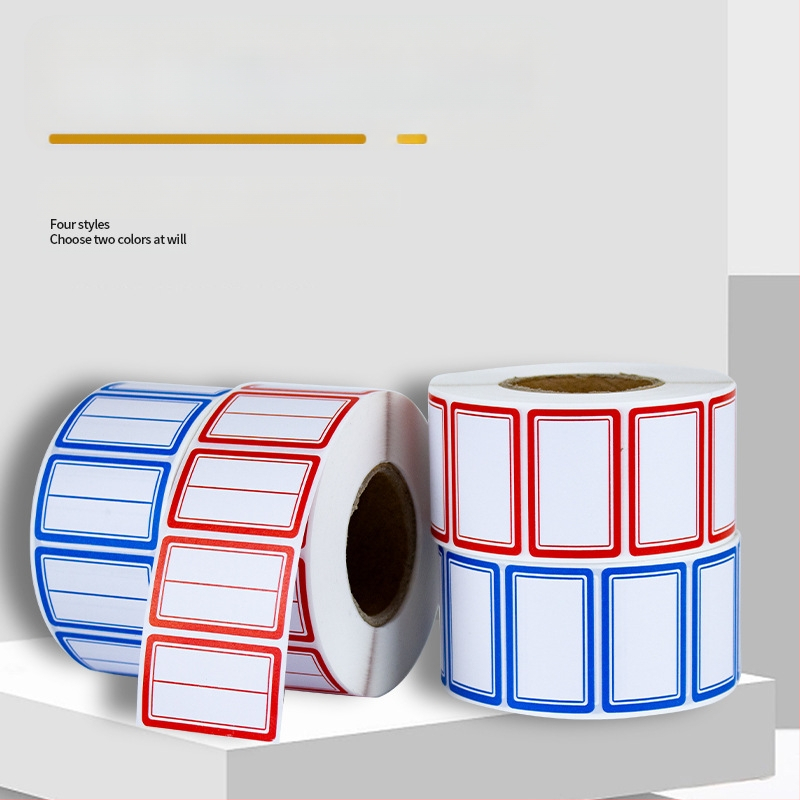 Etichete autoadezive scrise de mână pe rolă, hârtie pentru scris, personalizabile, 10 etichete pe pagină