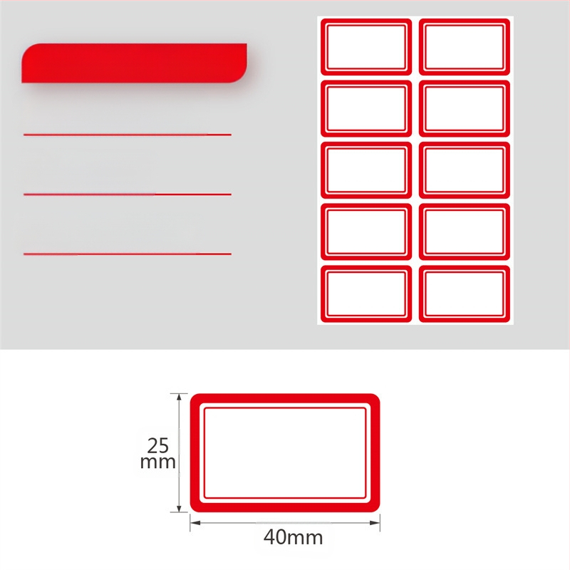 Etichete autoadezive scrise de mână pe rolă, hârtie pentru scris, personalizabile, 10 etichete pe pagină