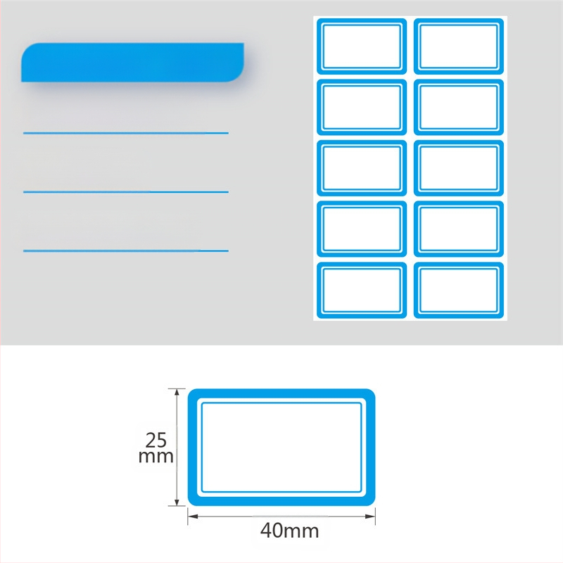 Etichete autoadezive scrise de mână pe rolă, hârtie pentru scris, personalizabile, 10 etichete pe pagină