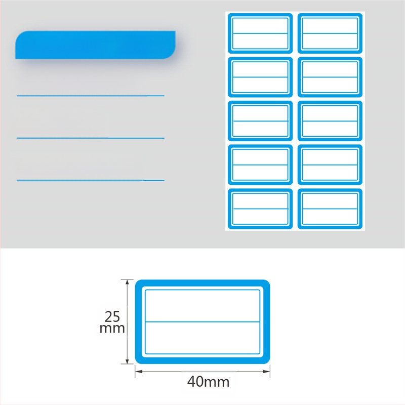 Etichete autoadezive scrise de mână pe rolă, hârtie pentru scris, personalizabile, 10 etichete pe pagină