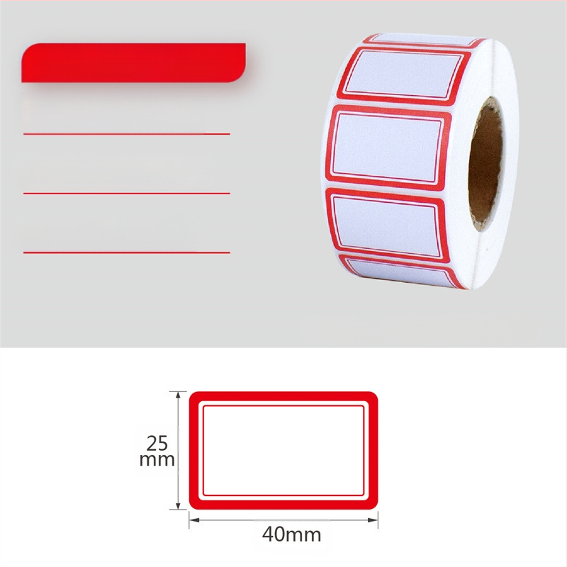 Etichete autoadezive scrise de mână pe rolă, hârtie pentru scris, personalizabile, 10 etichete pe pagină