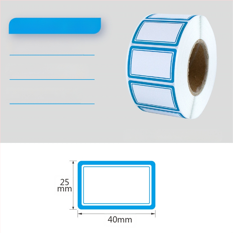 Etichete autoadezive scrise de mână pe rolă, hârtie pentru scris, personalizabile, 10 etichete pe pagină