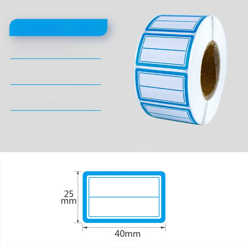 Etichete autoadezive scrise de mână pe rolă, hârtie pentru scris, personalizabile, 10 etichete pe pagină