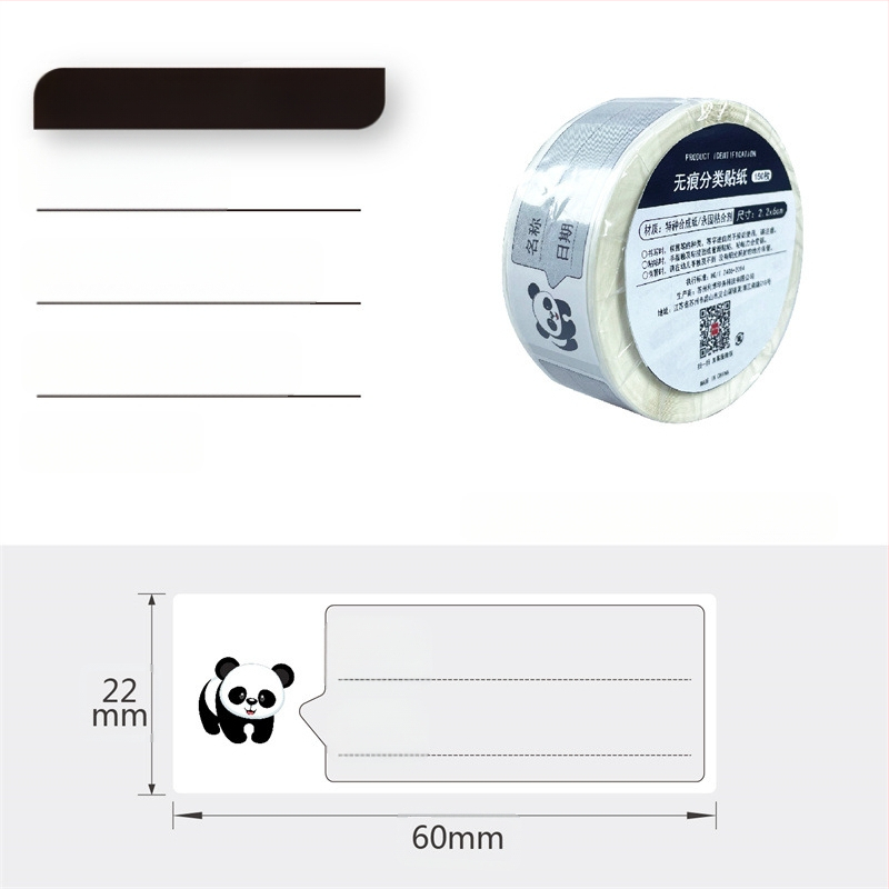 Etichete autoadezive scrise de mână pe rolă, hârtie pentru scris, personalizabile, 10 etichete pe pagină