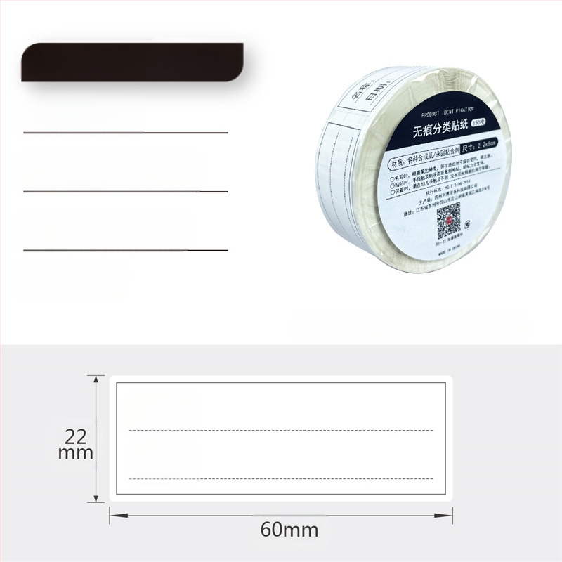 Etichete autoadezive scrise de mână pe rolă, hârtie pentru scris, personalizabile, 10 etichete pe pagină