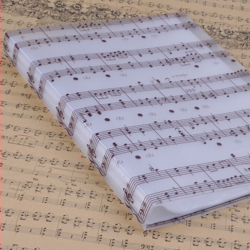 Dosar pentru partituri muzicale, material PVC, model MG-43, ambalaj OPP, potrivit pentru instrumente muzicale, brand DEDO