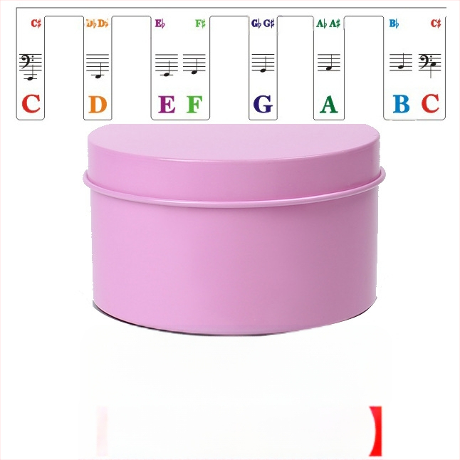 Abțibilduri pentru pian - Model QT-0918, Material PVC, Ambalaj: cutie metalică rotundă, Brand Chuanmei