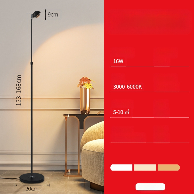 Grindų lempos COB, aliuminio gaubtas, geležinis korpusas, CRI ≥95