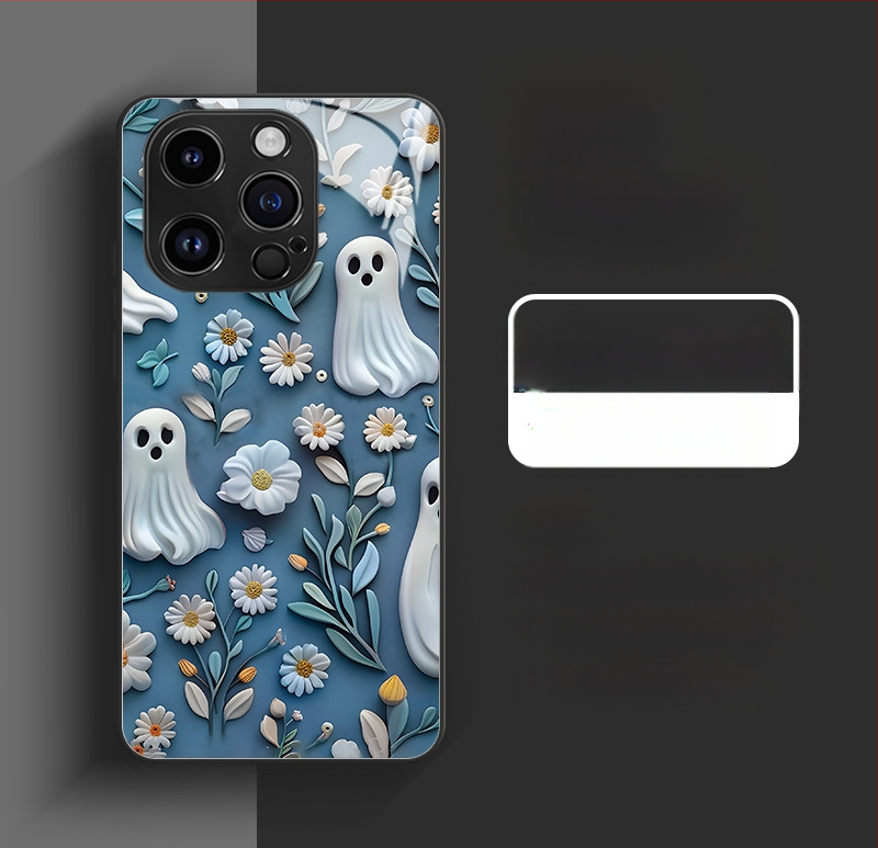 Halloween lebka tvrdý kryt na iPhone 11–14 Pro/Max – odolný proti nárazom, proti otlačkom prstov, odvádza teplo, prispôsobiteľný