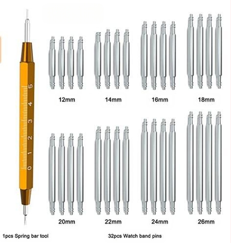 Óraszereléshez készlet, 33 darab, csuklópánt csere eszköz, 33-in-1, háztartási használatra, nemzeti szabvány