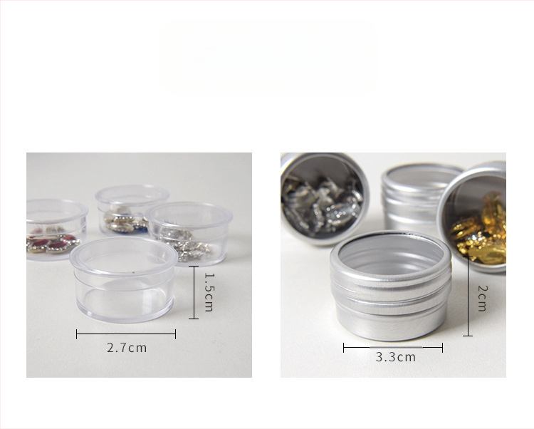 Κουτί αποθήκευσης κοσμημάτων — διαφανές κυκλικό σκληρό κουτί για διαμαντοκοσμήματα